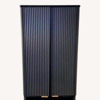 Gray/Black Wood Tall Crendenza