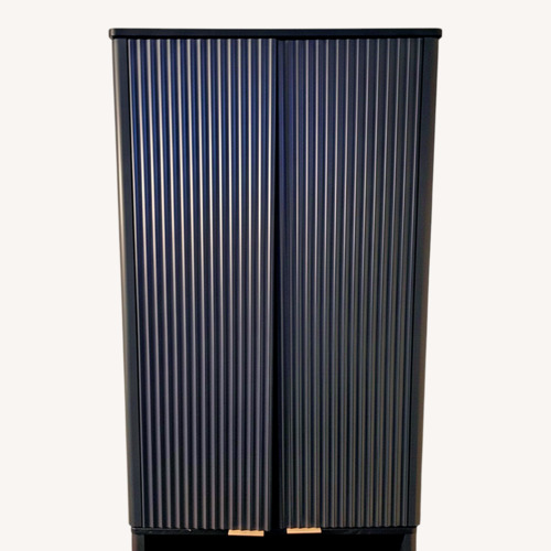 Used Gray/Black Wood Tall Crendenza for sale on AptDeco