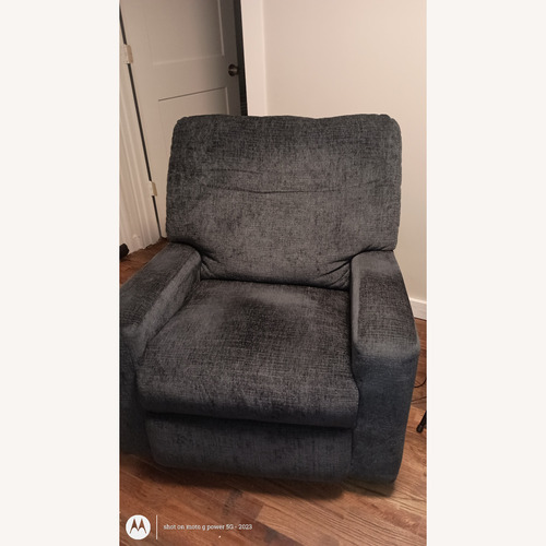 Used Ashley Furniture Blue Fabric Recliner for sale on AptDeco