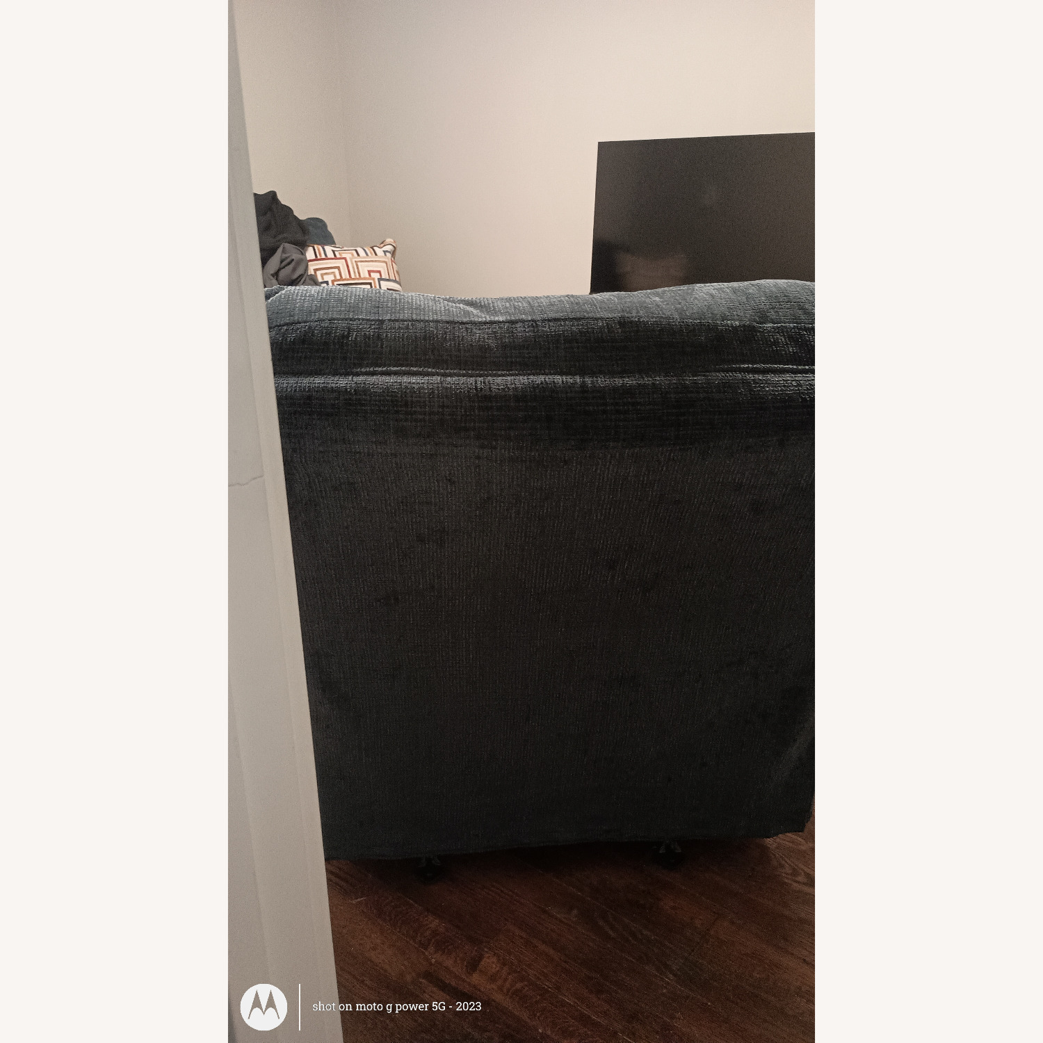 Ashley Furniture Blue Fabric Recliner - image-4