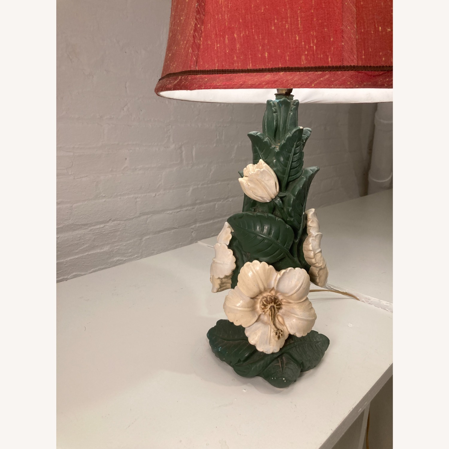 Vintage Holiday Regency Floral Table Lamp - image-5