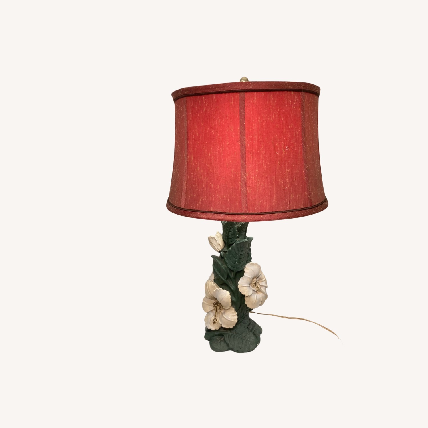 Vintage Holiday Regency Floral Table Lamp - image-1