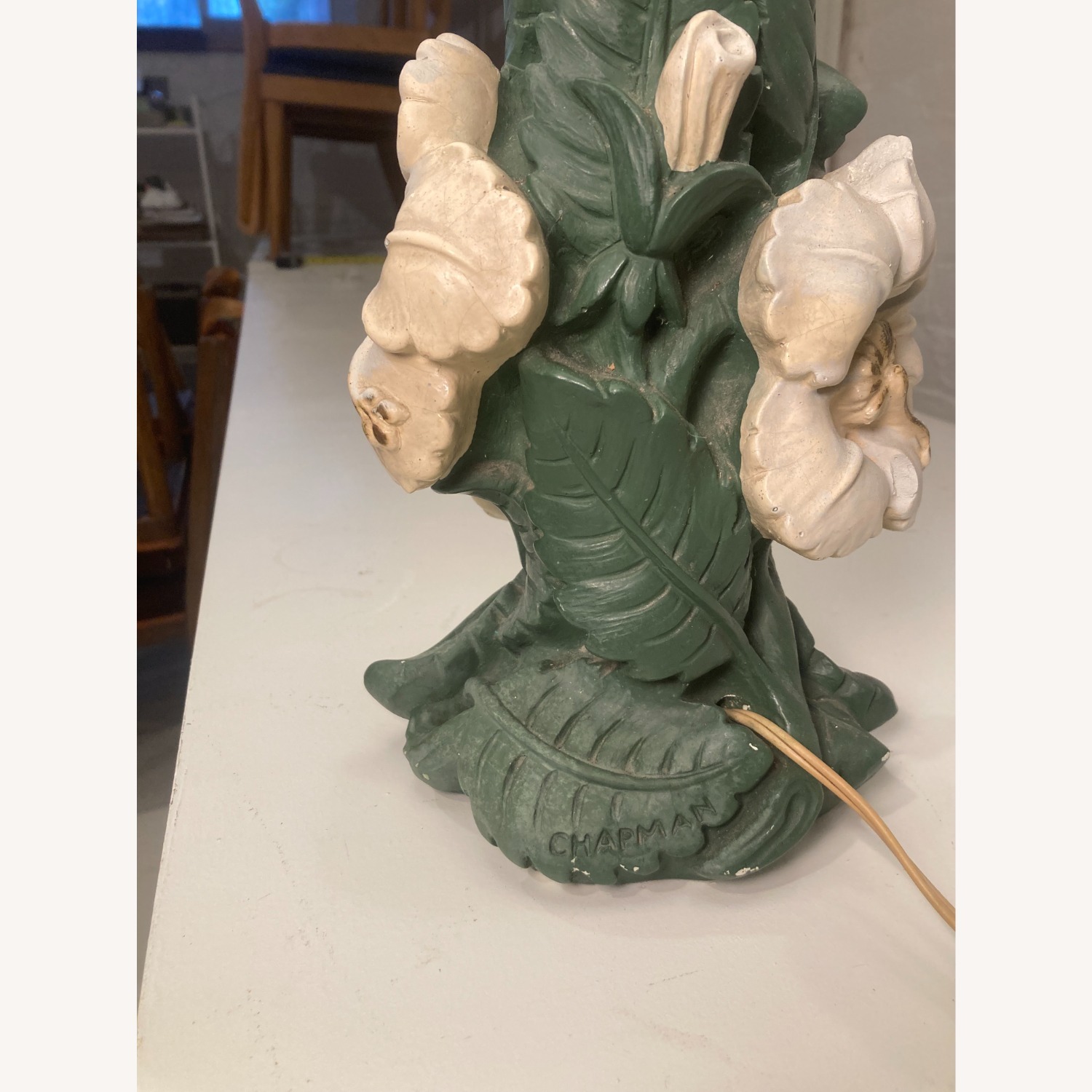 Vintage Holiday Regency Floral Table Lamp - image-6