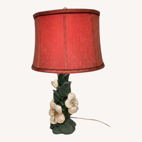 Used Vintage Holiday Regency Floral Table Lamp for sale on AptDeco