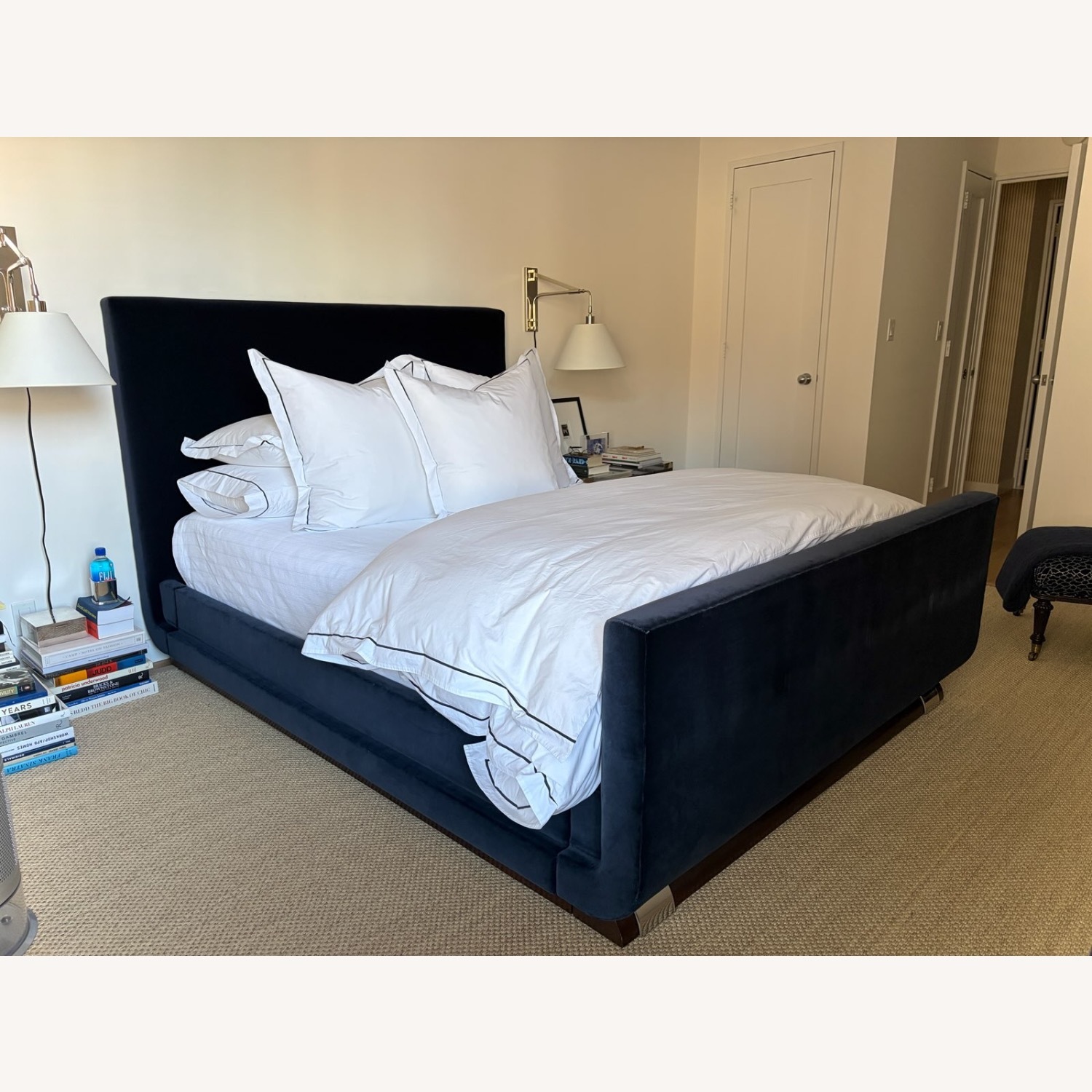 Ralph Lauren Cote D’azur Blue Queen Bed - image-1