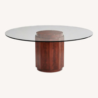 Ralph Lauren Perrin Dark Brown Wood Dining Table