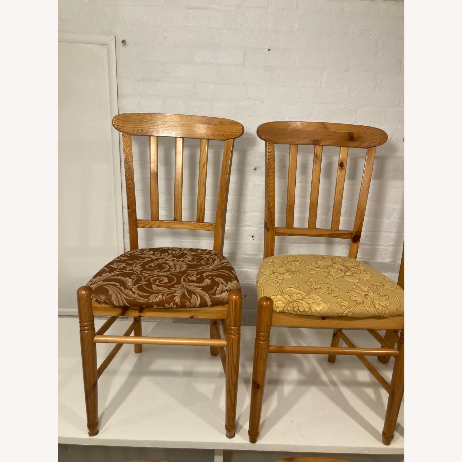 Set of 6 Wood Farmhouse Dining Chairs  - image-3