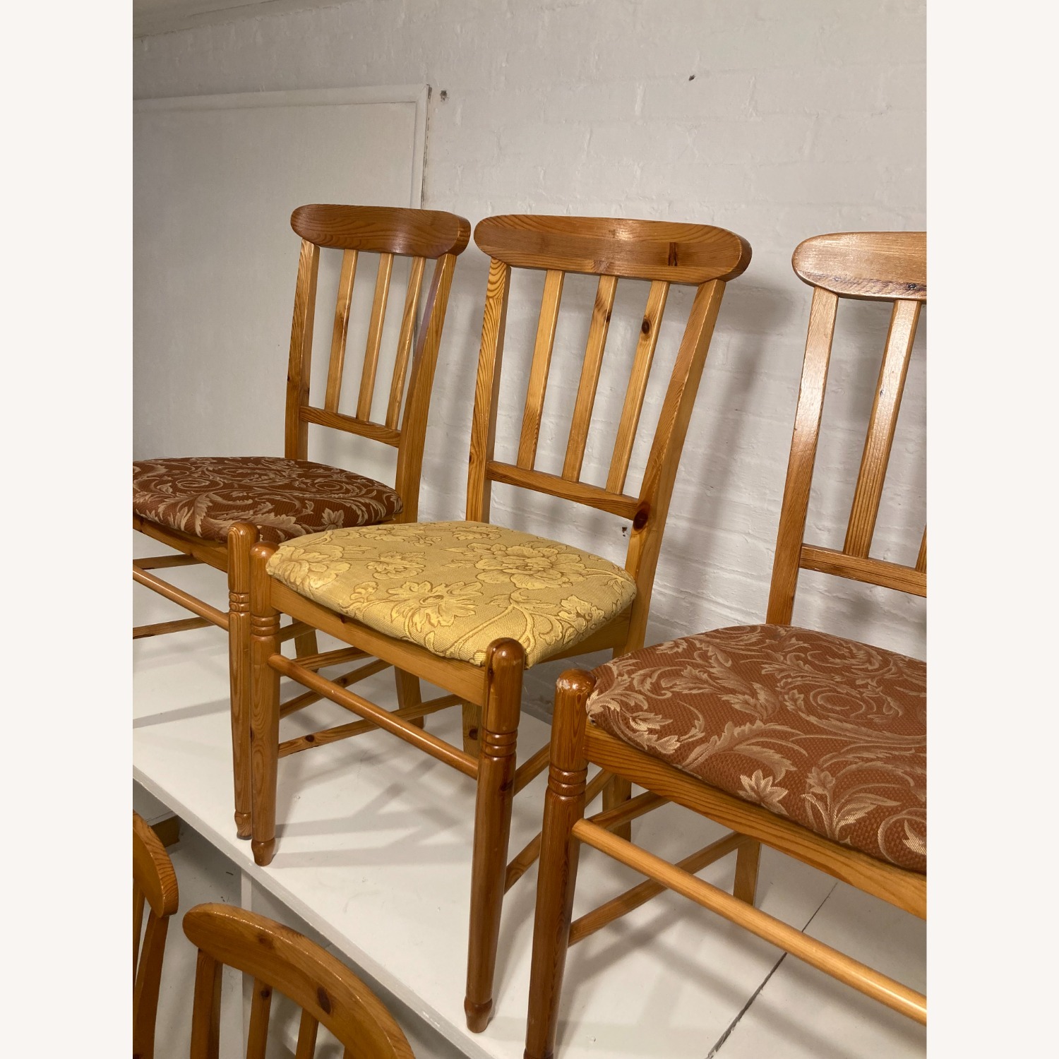 Set of 6 Wood Farmhouse Dining Chairs  - image-6