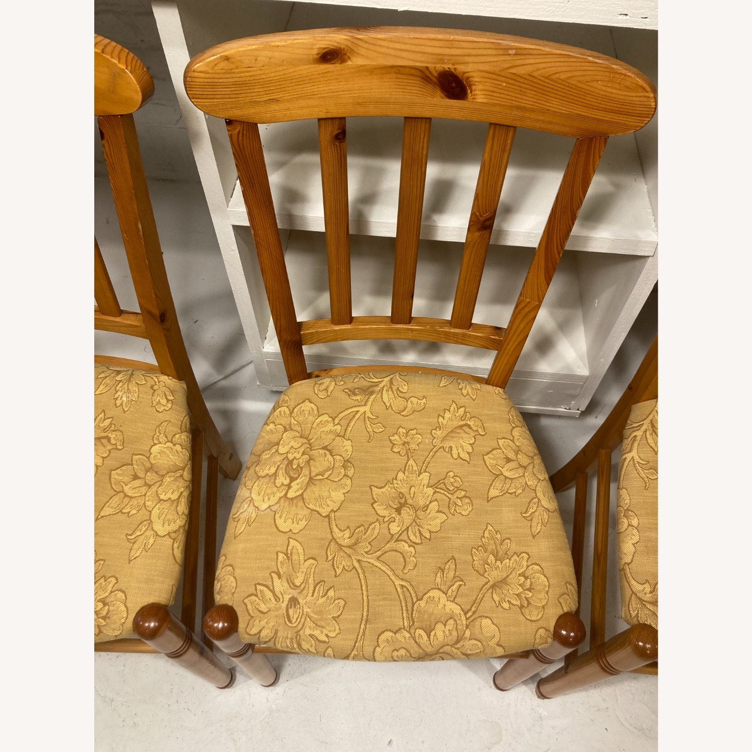 Set of 6 Wood Farmhouse Dining Chairs  - image-7