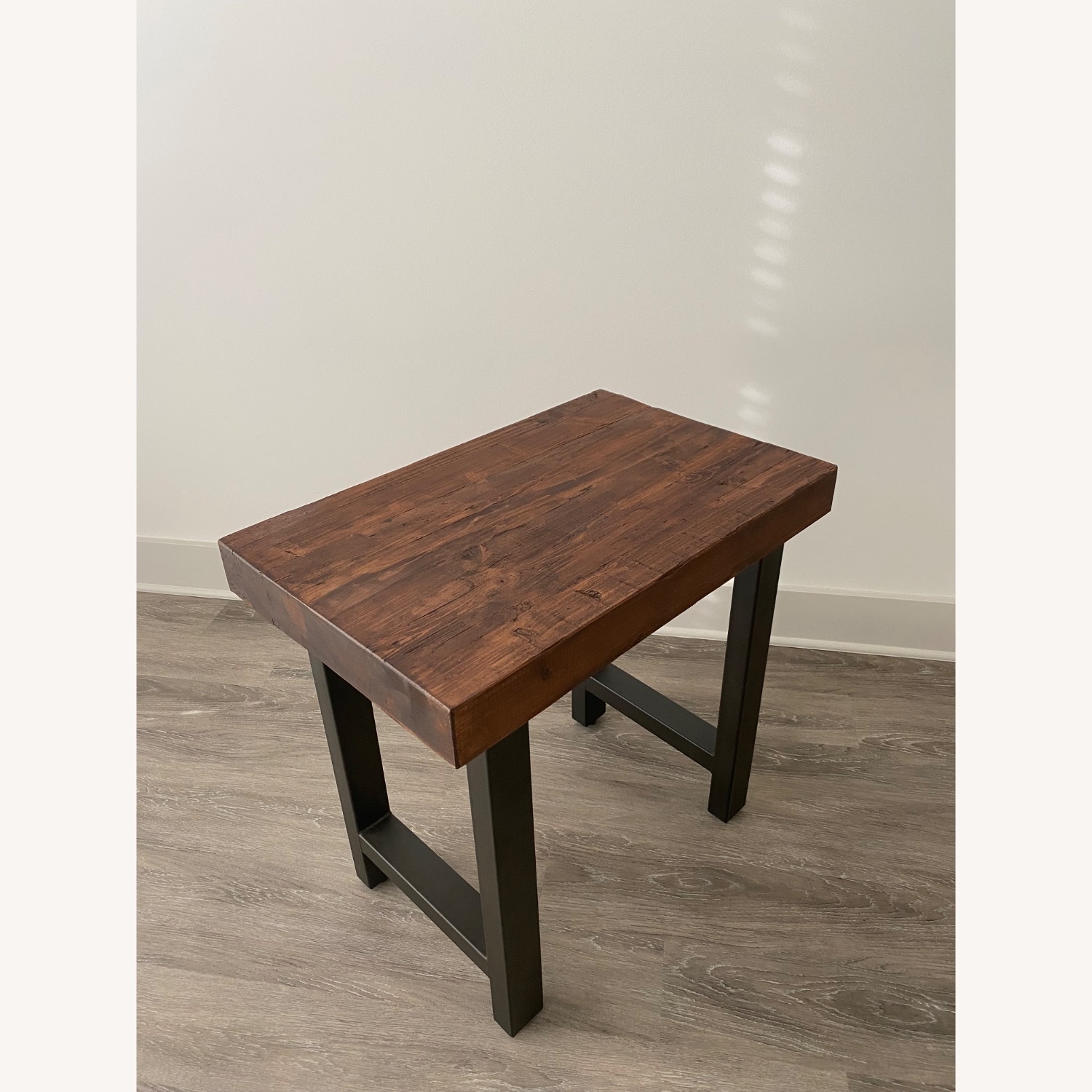 Pottery Barn Griffin Wrought Iron & Wood Side Table - image-4