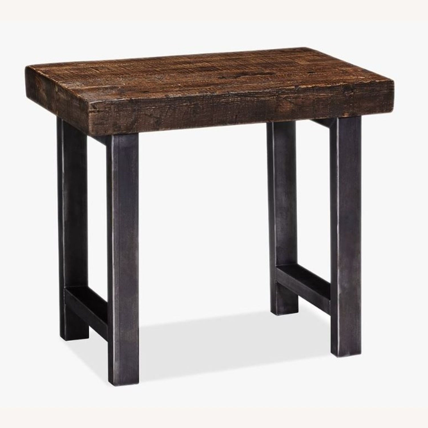 Pottery Barn Griffin Wrought Iron & Wood Side Table - image-5