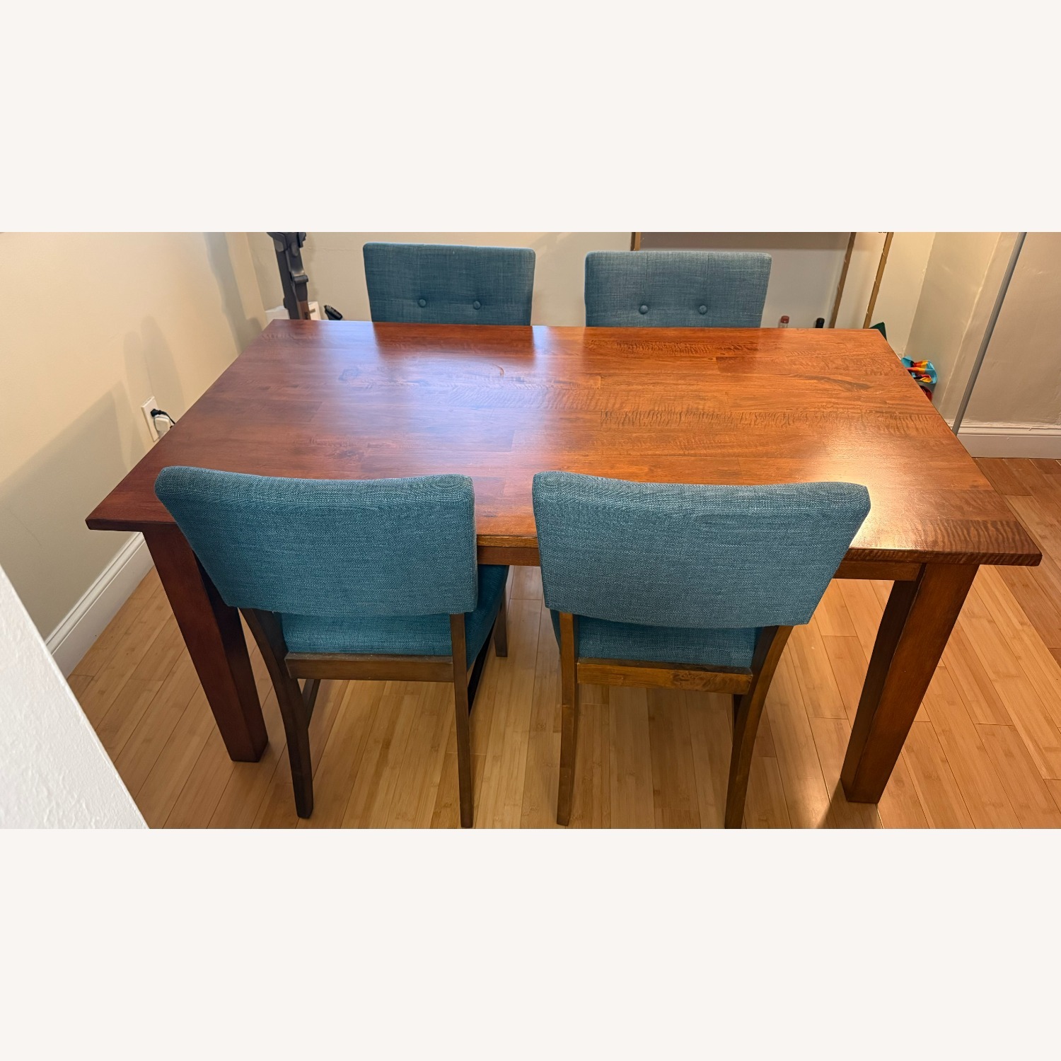 Crate & Barrel Basque 65" Solid Wood Dining Table - image-2