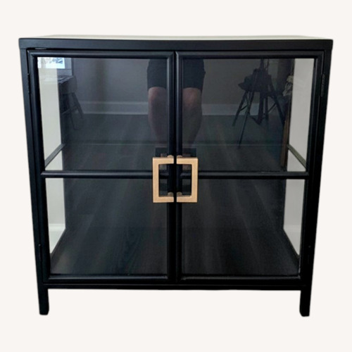 Used Black Metal Cabinet for sale on AptDeco