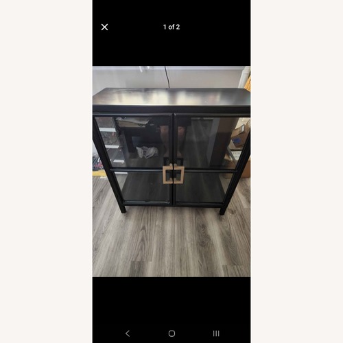 Used Black Metal Cabinet  for sale on AptDeco