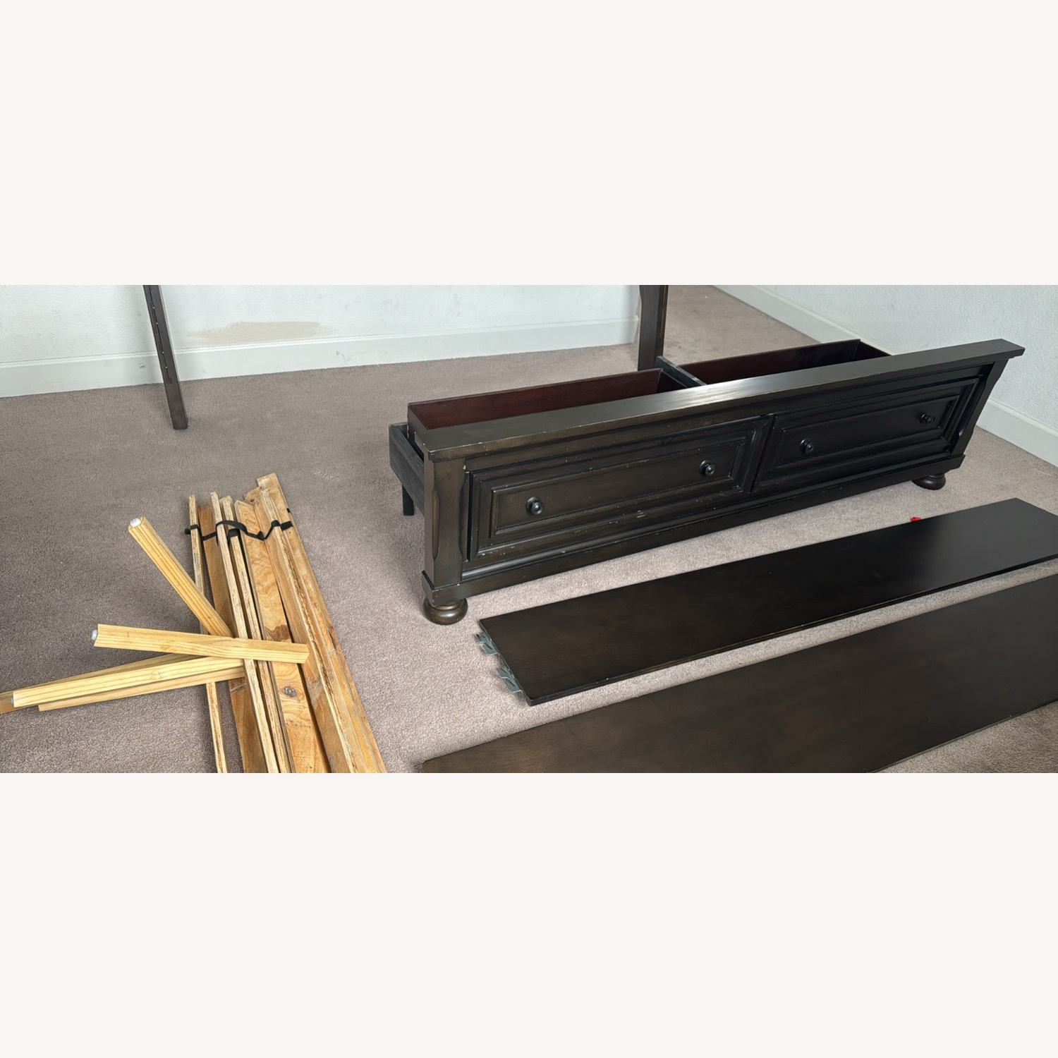 American Furniture Alliance Dark Brown King Bed - image-2