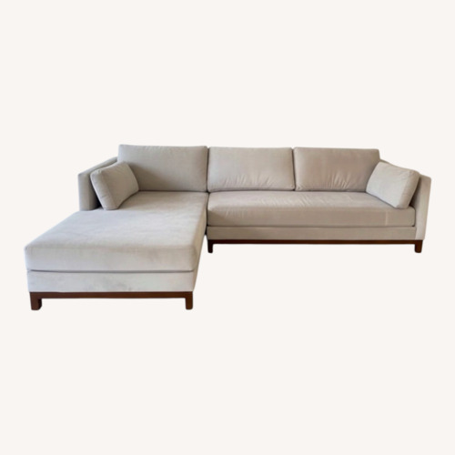 Used Light Gray Fabric Chaise Lounge for sale on AptDeco