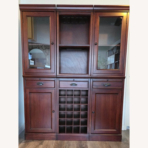 Used Pottery Barn Dark Brown Modular Bar System for sale on AptDeco