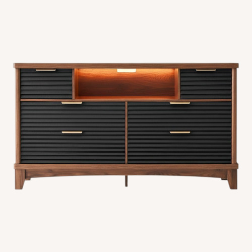 Used Black and Wood Dresser for sale on AptDeco