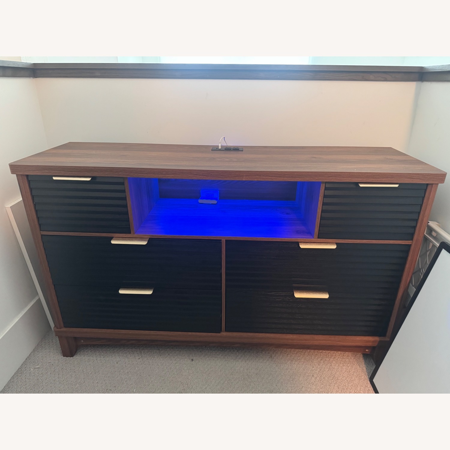 Black and Wood Dresser - image-2