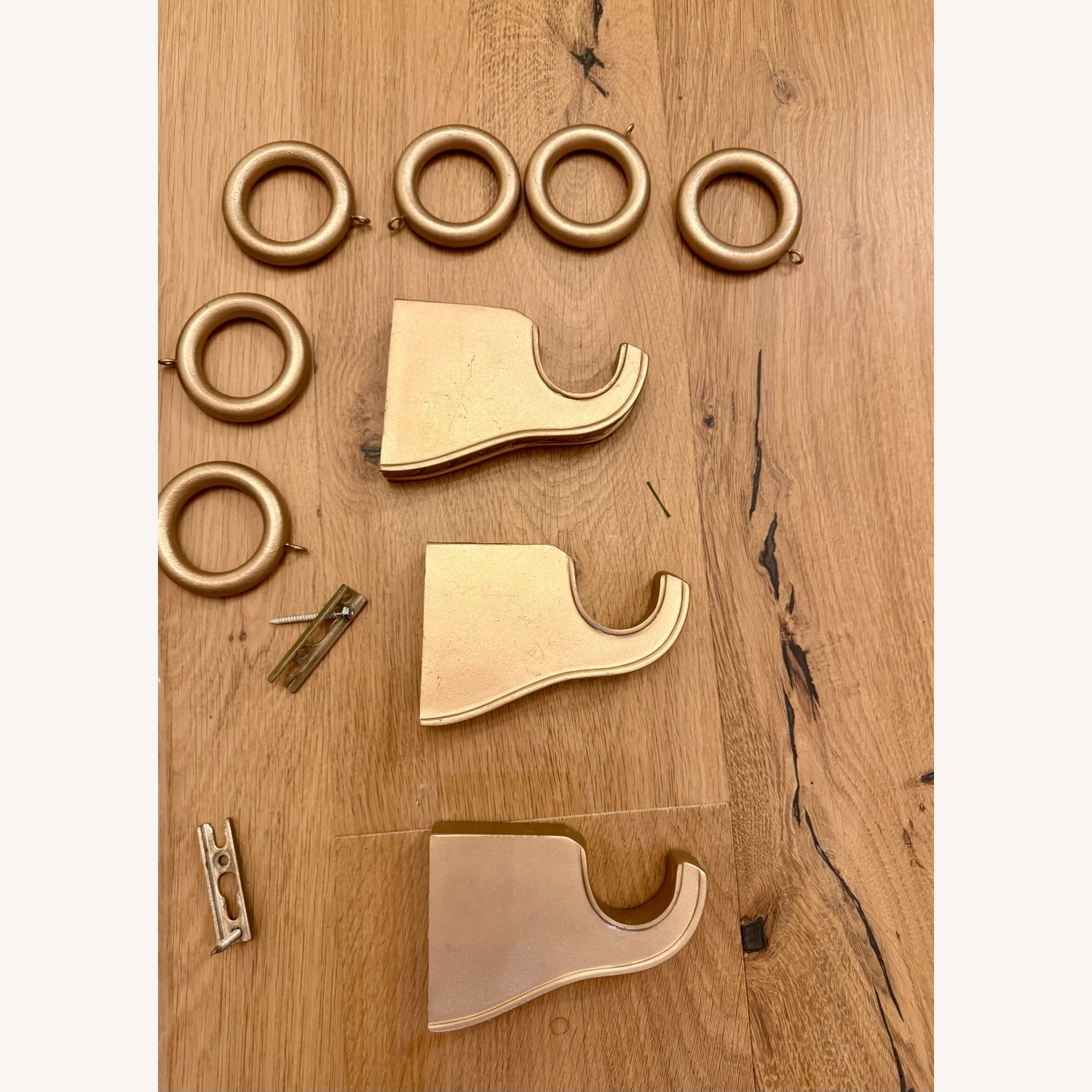 Ethan Allen Curtain Rod Crystal Finials - image-6