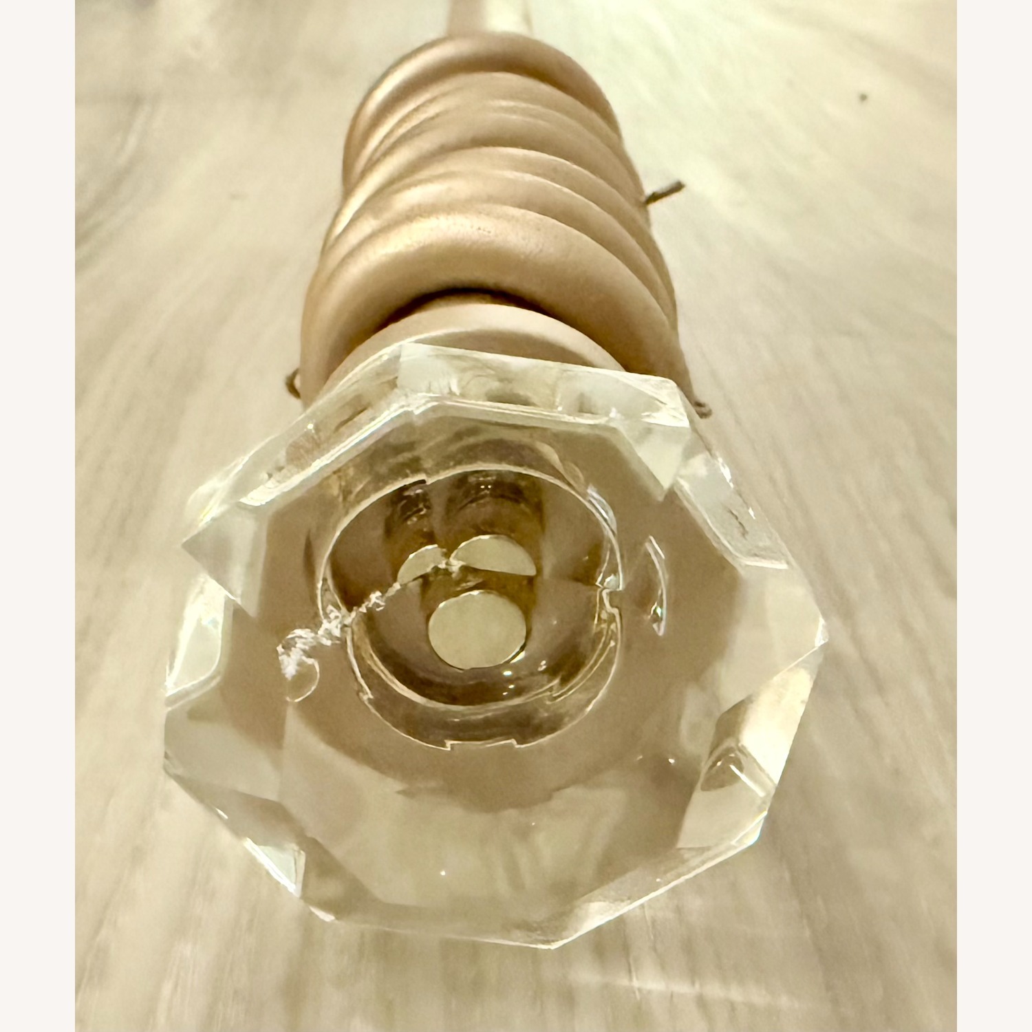 Ethan Allen Curtain Rod Crystal Finials - image-3