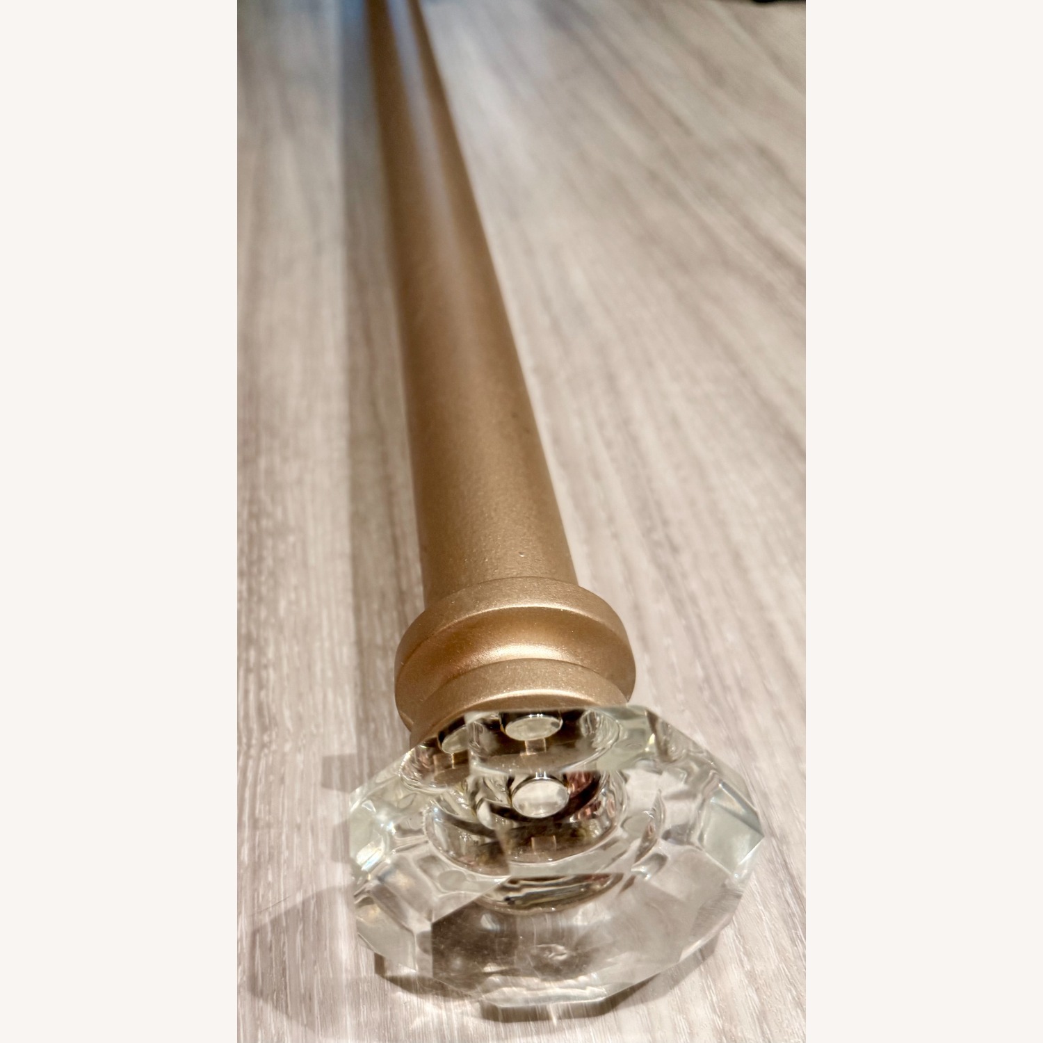 Ethan Allen Curtain Rod Crystal Finials - image-5