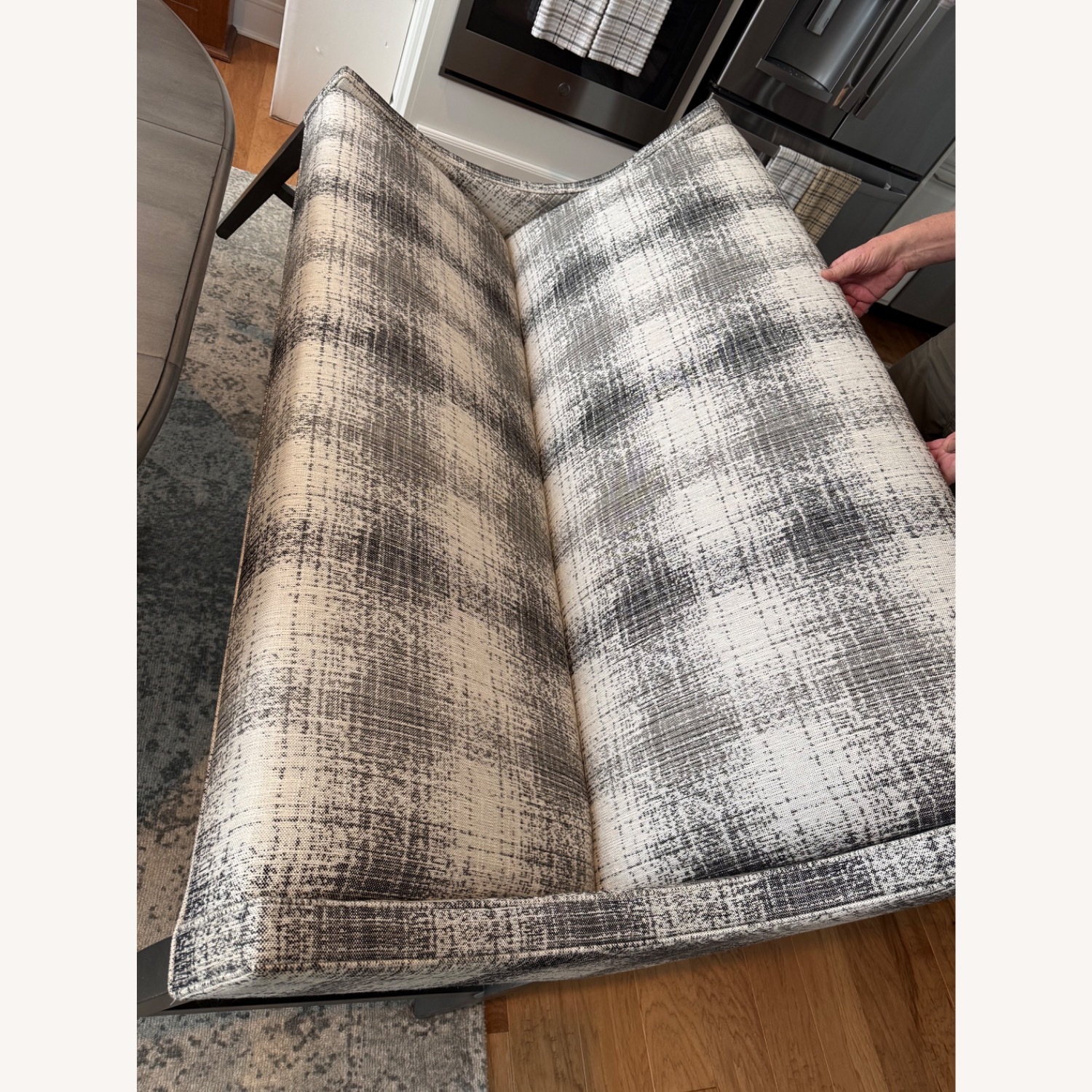 Ethan Allen Aldrich Fabric Chaise Lounge - image-6