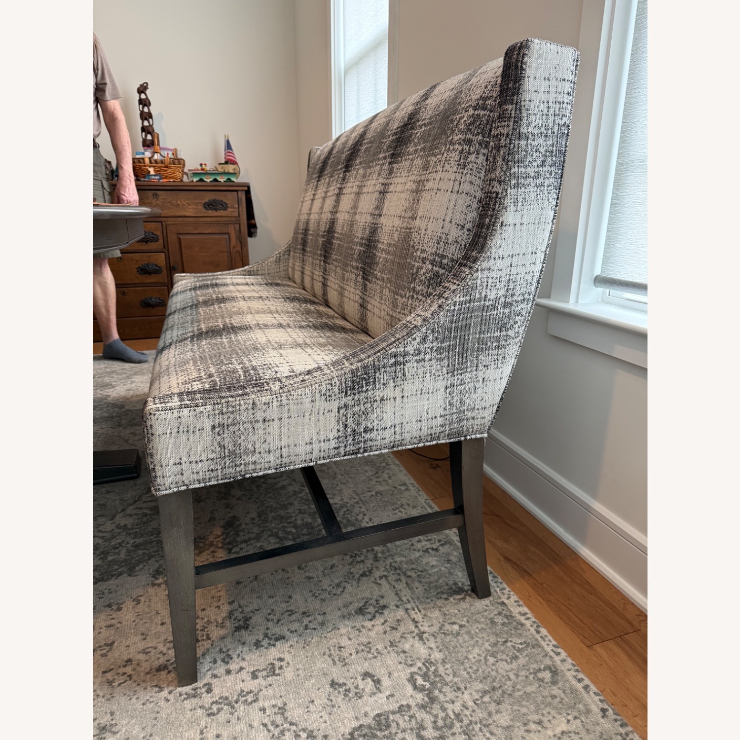 Ethan Allen Aldrich Fabric Chaise Lounge - image-4