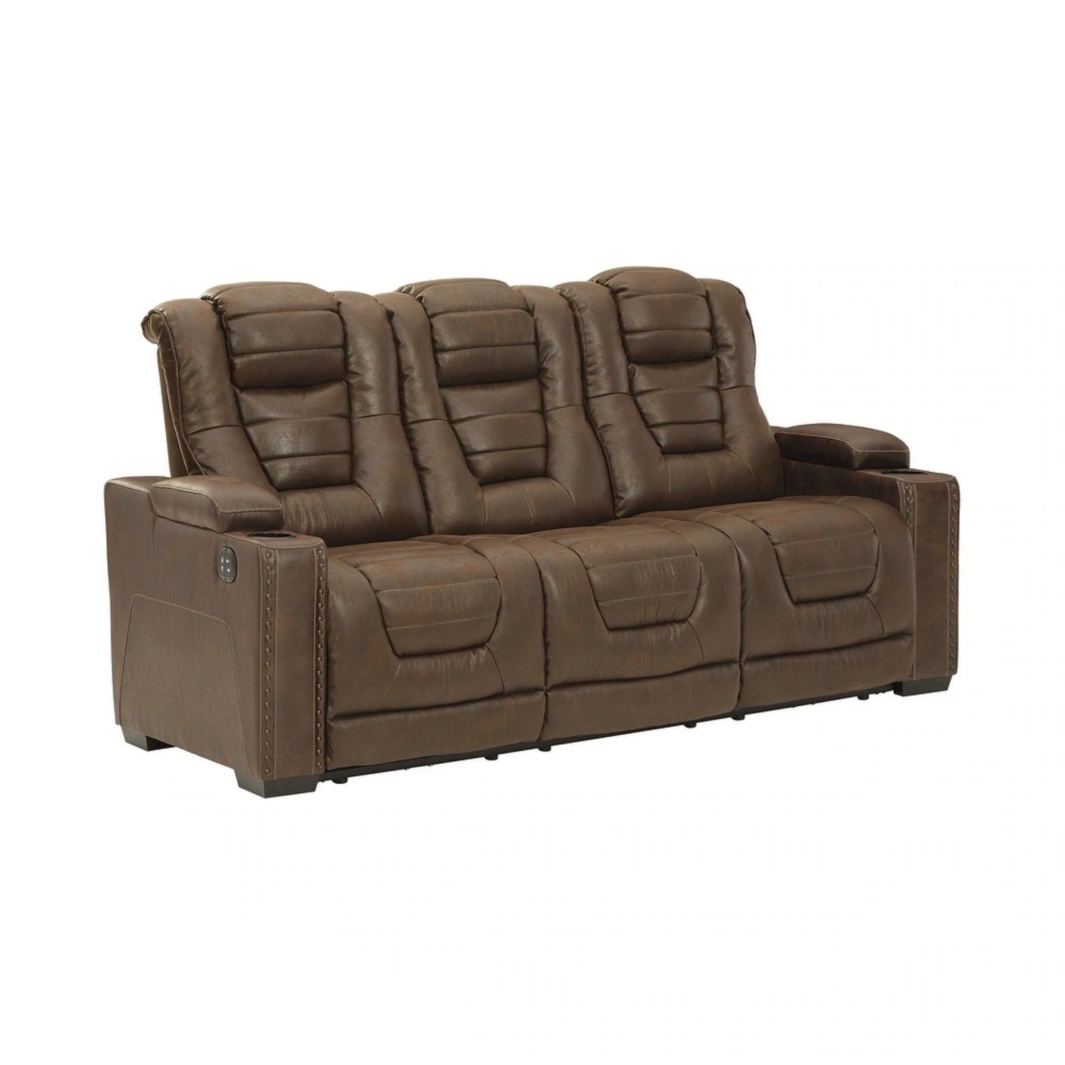 Ashley Furniture Dual Power Recliner 3 Seater Sofa - image-4