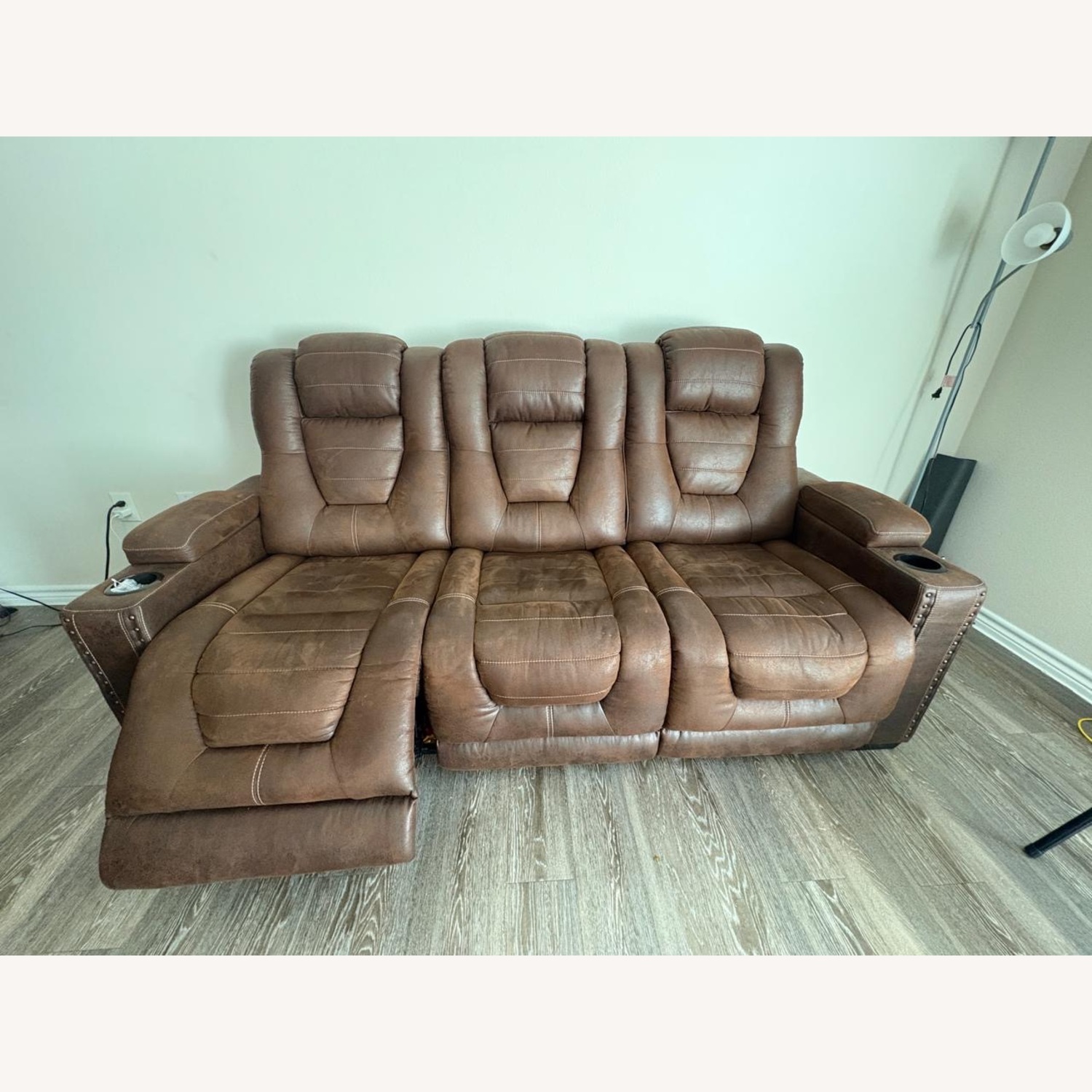 Ashley Furniture Dual Power Recliner 3 Seater Sofa - image-2
