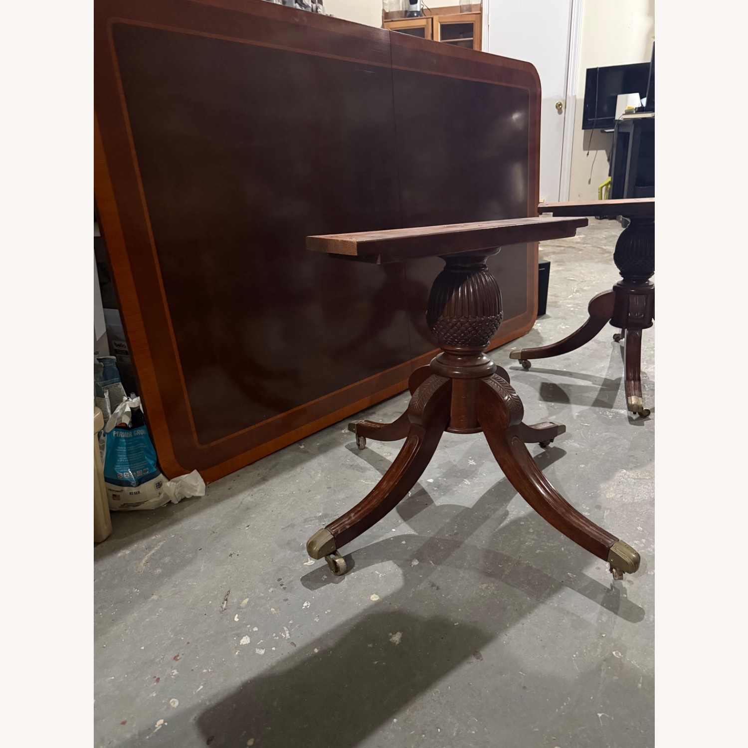 Vintage/Antique Dark Brown Dining Table - image-4