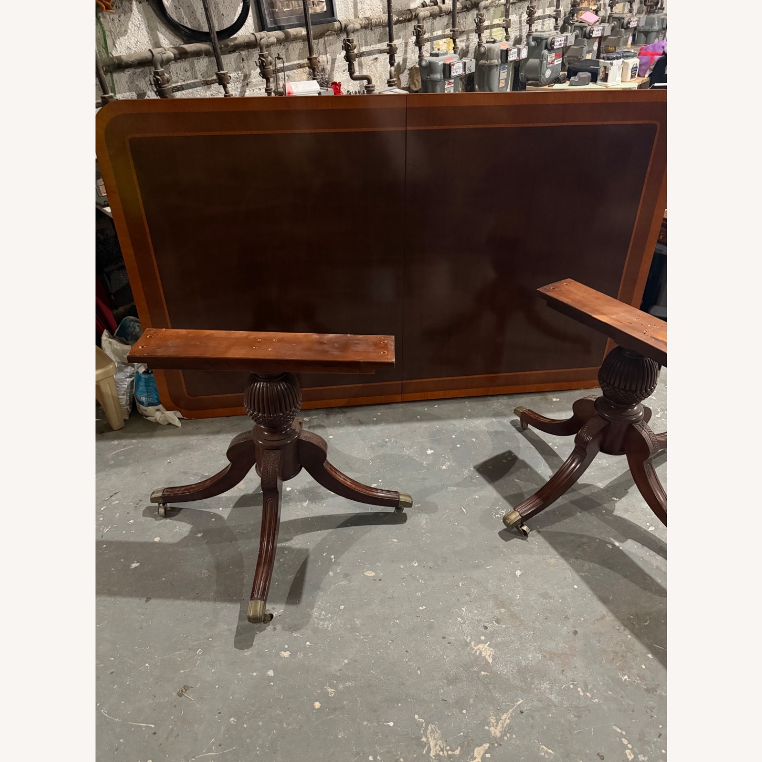 Vintage/Antique Dark Brown Dining Table - image-5