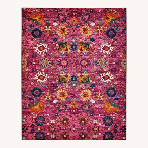 Used Nourison Fuchsia Boho Rug 5'3" × 7'3" for sale on AptDeco