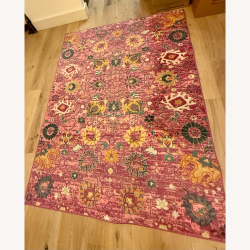 Used Nourison Fuchsia Boho Rug 5'3" × 7'3" for sale on AptDeco