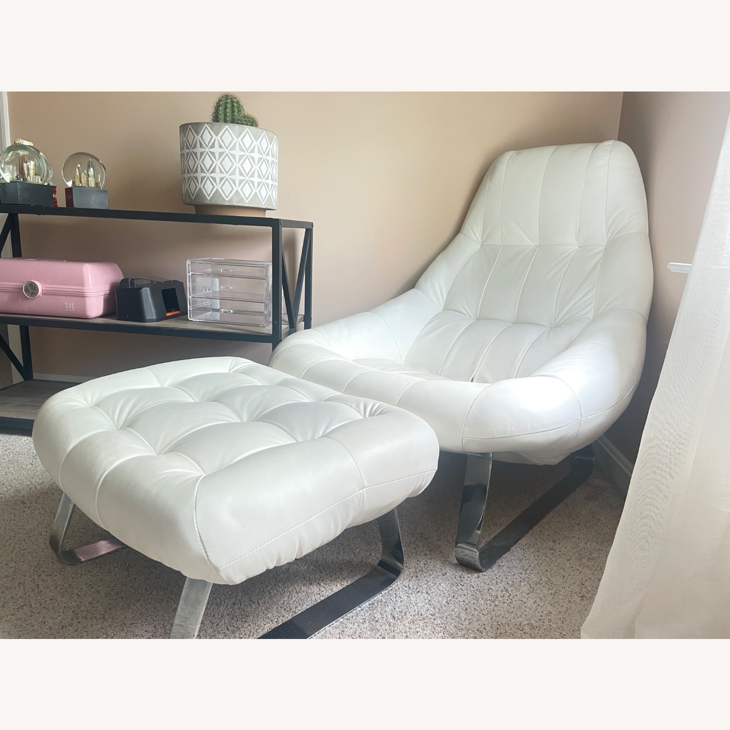 Percival Lafer Furniture White Accent Chair - image-1