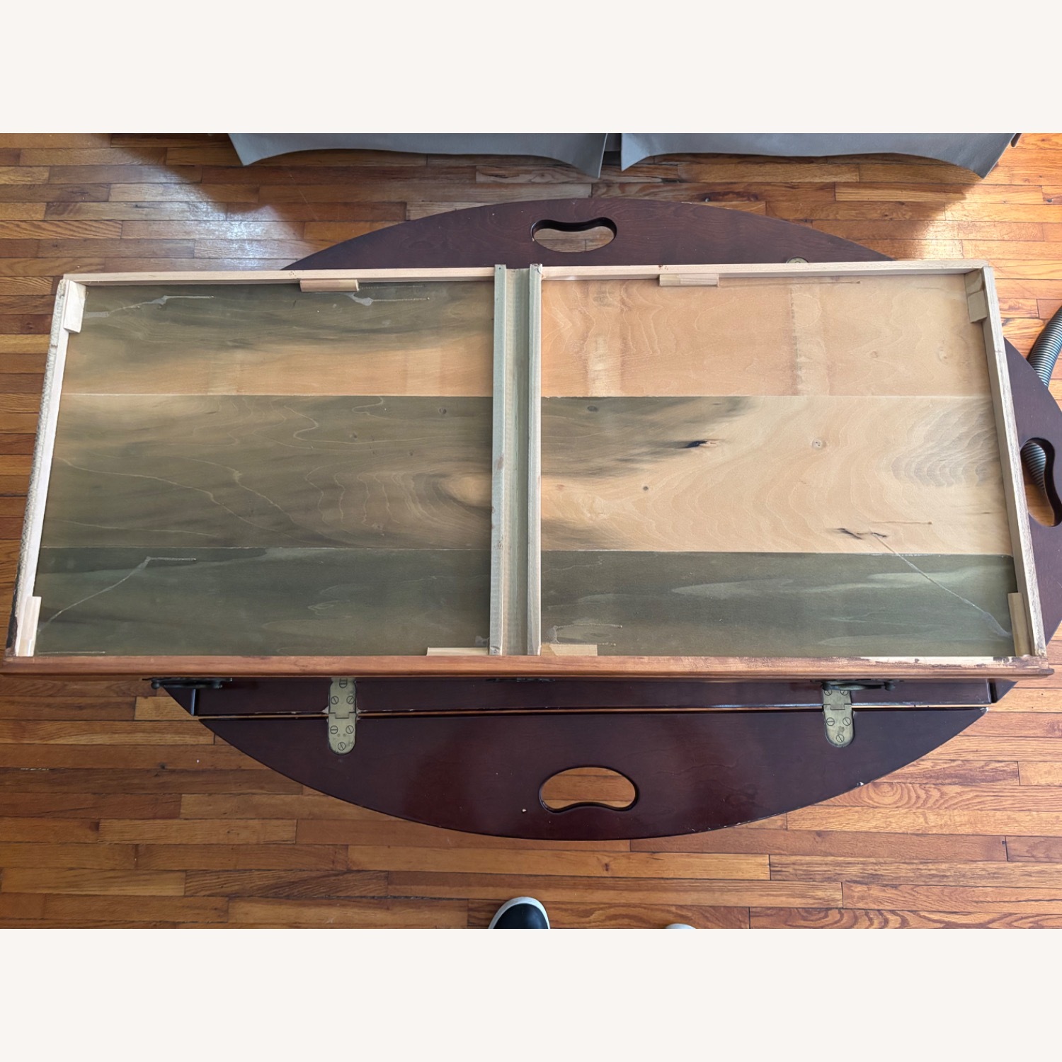 Natural Wood Sideboard - image-8