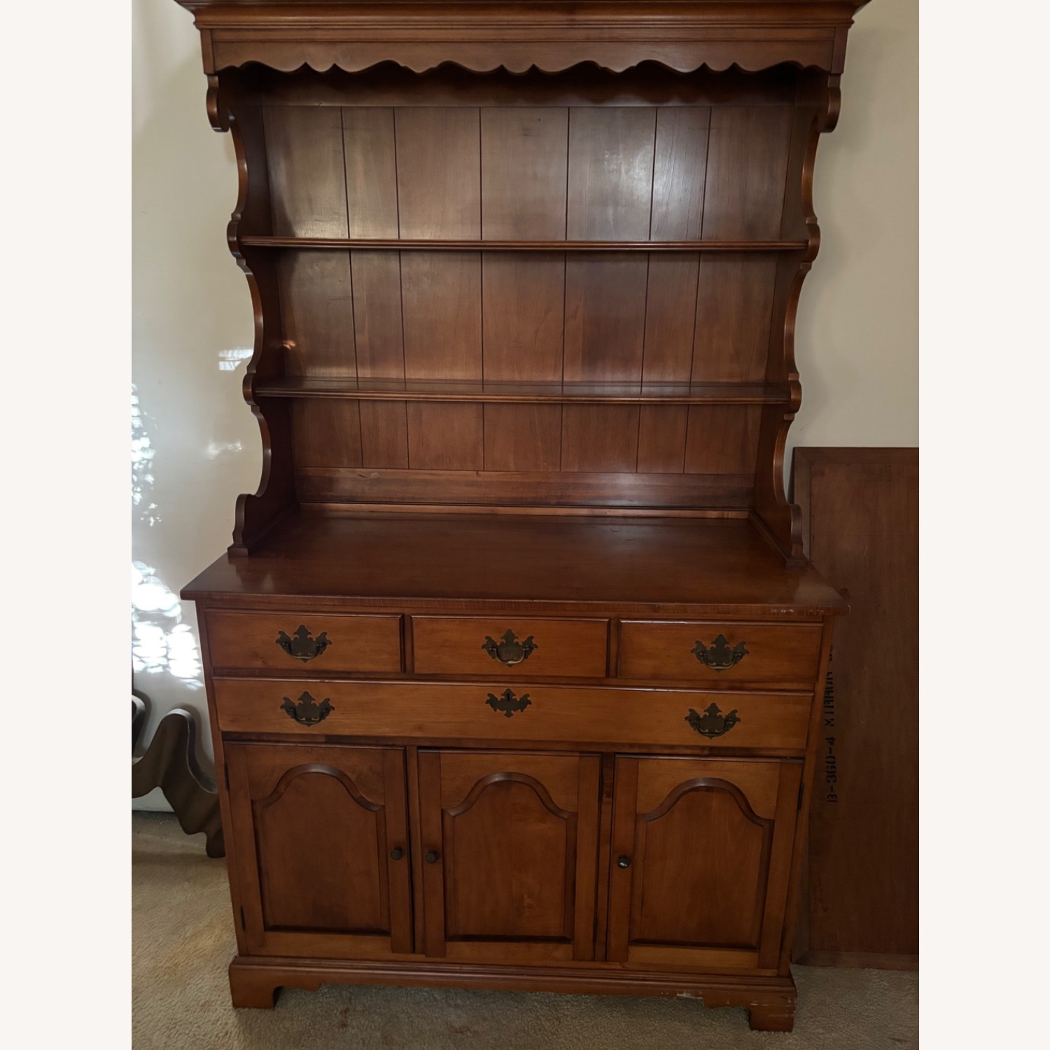 Natural Wood Sideboard - image-5