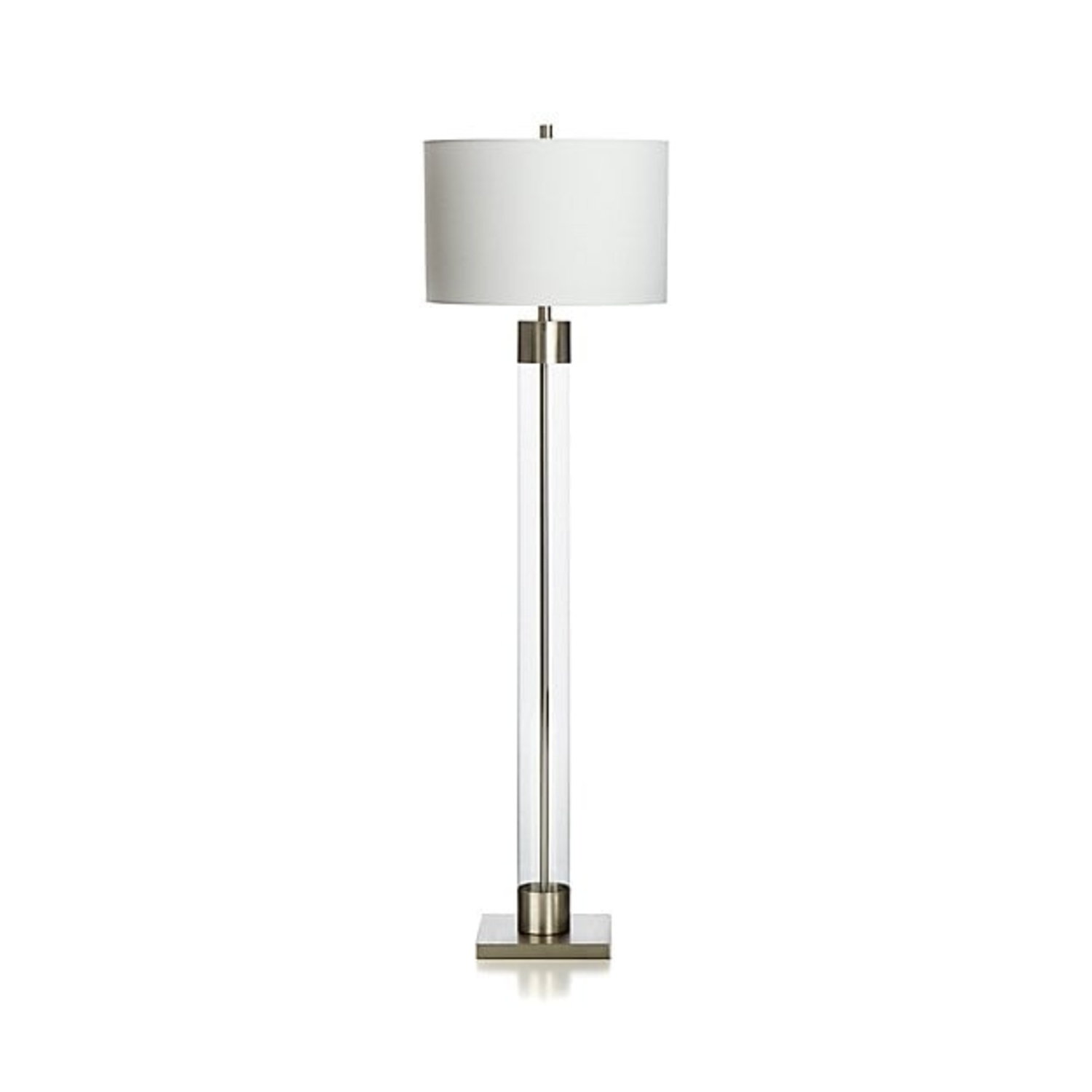 Crate & Barrel Silver Floor Lamp - image-5