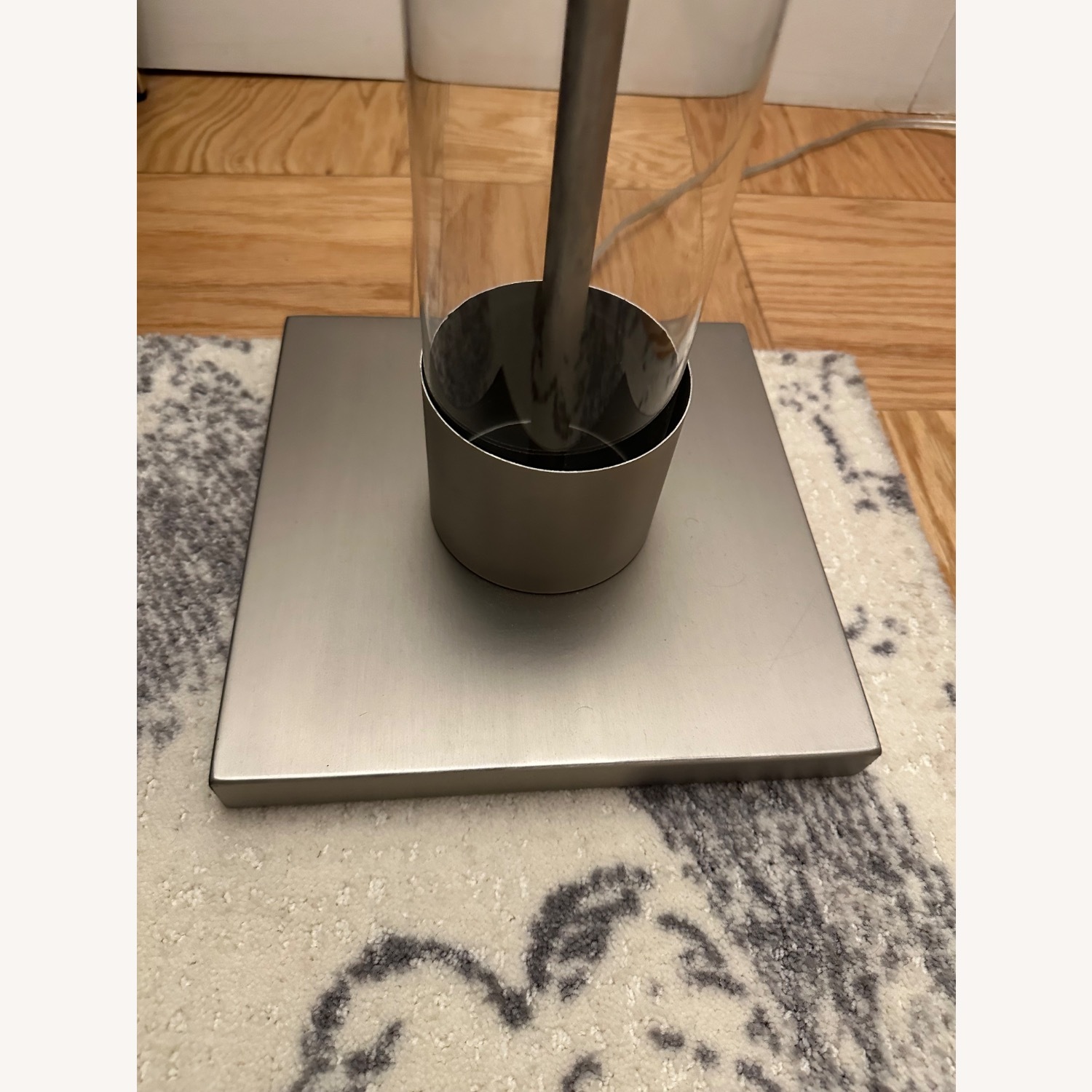 Crate & Barrel Silver Floor Lamp - image-3
