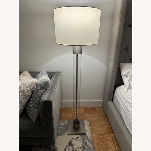 Used Crate & Barrel Silver Floor Lamp for sale on AptDeco