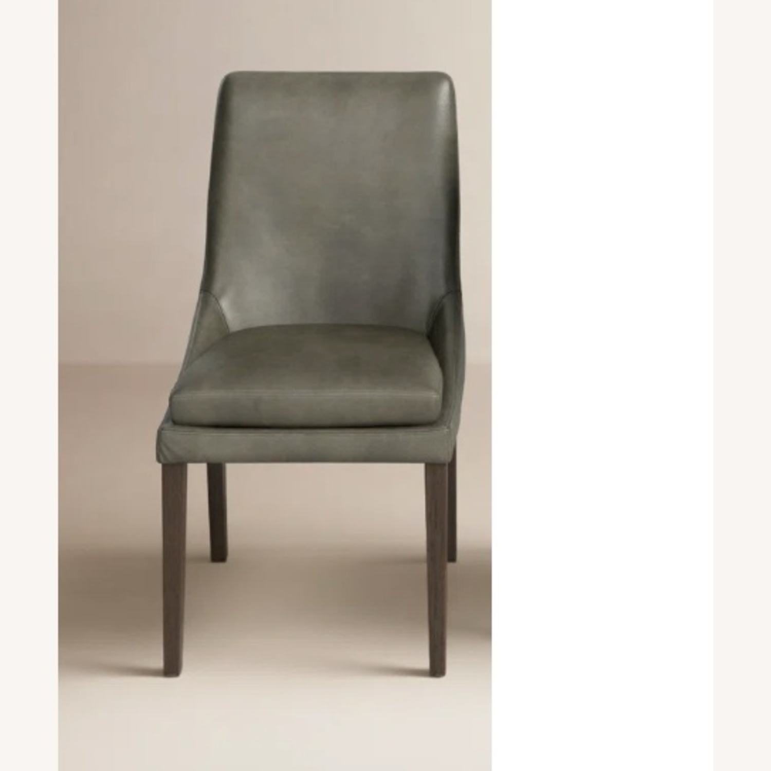 Birch Lane Light Gray Faux Leather Dining Chairs - image-7