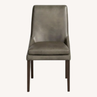 Birch Lane Light Gray Faux Leather Dining Chairs