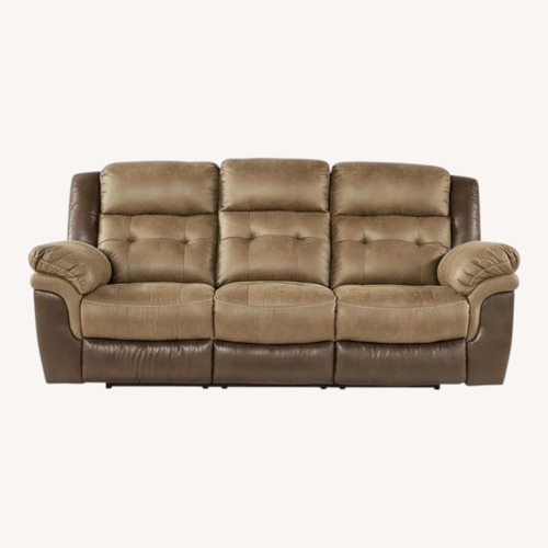 Used Montiglio Brown Reclining Sofa for sale on AptDeco