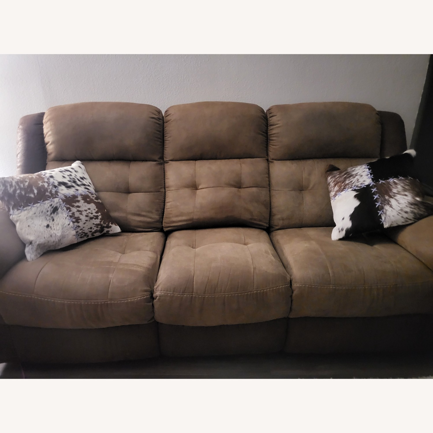 Montiglio Brown Reclining Sofa - image-1