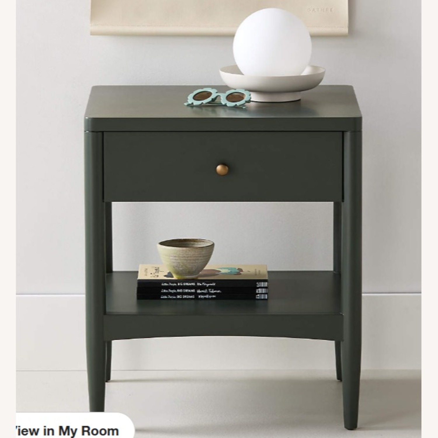 Crate & Kids Hampshire Olive Green Nightstand - image-1