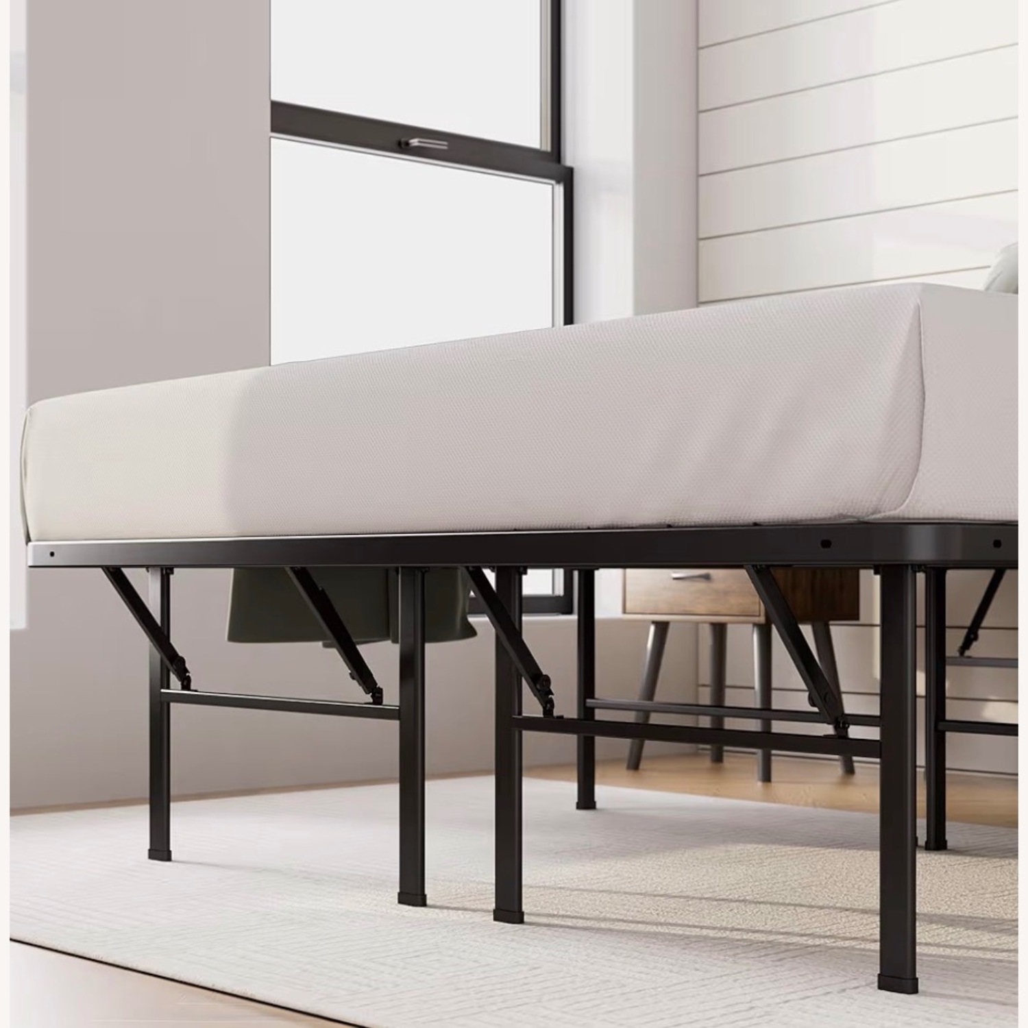 Amazon Zinus Black Metal Queen Bed - image-2