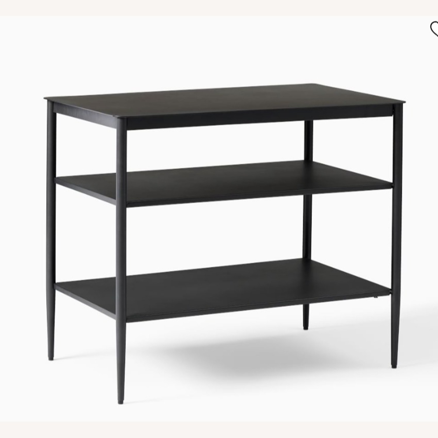 West Elm Percy Black Metal Side Table - image-2
