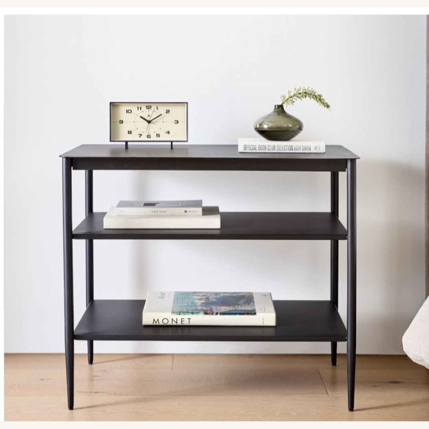 West Elm Percy Black Metal Side Table - image-1