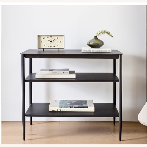 Used West Elm Percy Black Metal Side Table for sale on AptDeco