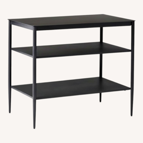Used West Elm Percy Black Metal Side Table for sale on AptDeco
